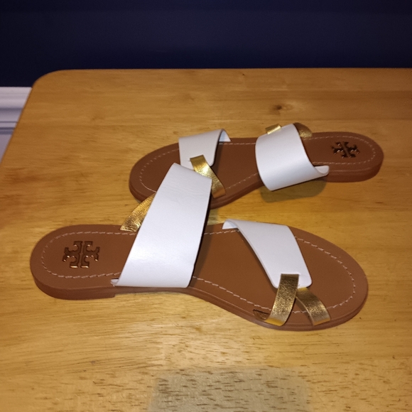 Tory Burch Leather Sandals Size 6 1/2 - Picture 3 of 5